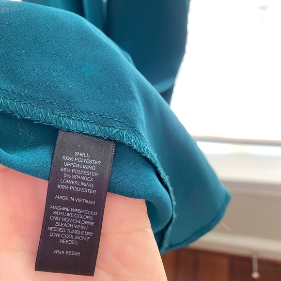 Express Green High Slit Maxi Dress (Size 0) - Picture 6 of 6